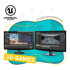 Unreal Engine 4. Игровой движок - КИБЕРшкола программирования для детей, компьютерные курсы для школьников, начинающих и подростков - KIBERone г. Павловская слобода