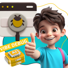 Тестирование & Vibe Debug. Охотники за багами - КИБЕРшкола программирования для детей, компьютерные курсы для школьников, начинающих и подростков - KIBERone г. Павловская слобода