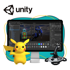 Мир игр на Unity 2D на популярном движке + AI-помощники - КИБЕРшкола программирования для детей, компьютерные курсы для школьников, начинающих и подростков - KIBERone г. Павловская слобода