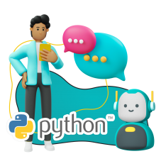 Умный чат-бот на Python - КИБЕРшкола программирования для детей, компьютерные курсы для школьников, начинающих и подростков - KIBERone г. Павловская слобода