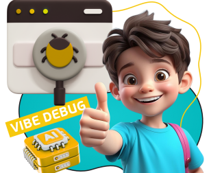 Тестирование & Vibe Debug. Охотники за багами - КИБЕРшкола программирования для детей, компьютерные курсы для школьников, начинающих и подростков - KIBERone г. Павловская слобода